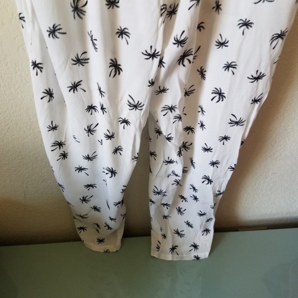 Madewell Palm Tree Print Jumpsuit size XL NWT - Picture 4 of 6